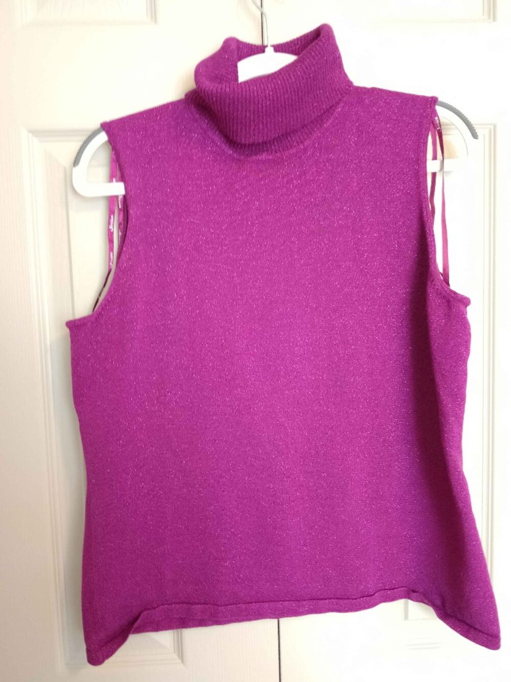 Sparkly Sleeveless Turtleneck